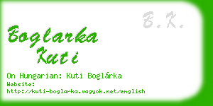 boglarka kuti business card